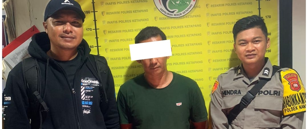 Gambar Poto Kapolsek Nanga Tayap dan anggota beserta 3 orang tersangka kasus Narkotika jenis sabu