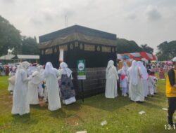 Sebanyak 3250 Siswa Siswi RA Mengikuti Manasik Haji Di Lapangan Armed