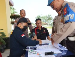 Personel Operasi Mantap Brata di Polres Singkawang Lakukan Pemeriksaan Kesehatan