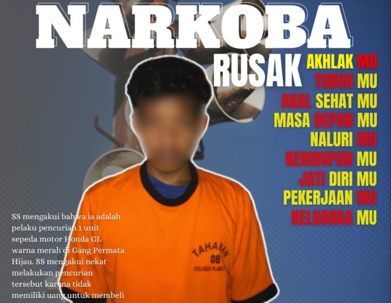 poto tersangka curan mor.