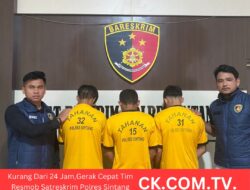 Kurang Dari 24 Jam, Gerak Cepat Tim Resmob Satreskrim Polres Sintang Berhasil Ungkap Kasus Pencurian Rumah di Masuka