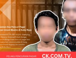 Pelaku Pencurian Pagar Pemakaman di Kubu Raya Ditangkap Polisi