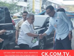 Satgas OMP Kapuas 2024 Amankan Talk show Paslon Nomor Urut 3 Live di Pro 1 RRI