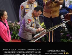 Kapolri Tutup Langsung Turnamen Bola Voli Sekaligus Resmikan Pembangunan Sumur Bor Dan Filtrasi Air Bersih Layak Minum Di Kalimantan Barat