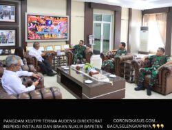Pangdam XII/Tpr Terima Audiensi Direktorat Inspeksi Instalansi dan Bahan Nuklir BAPETEN