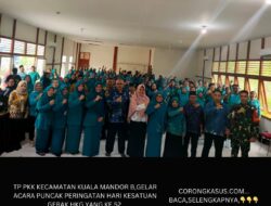TP PKK KECAMATAN KUALA MANDOR B,GELAR ACARA PUNCAK PERINGATAN HARI KESATUAN GERAK HKG YANG KE 52,