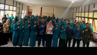 TP PKK KECAMATAN KUALA MANDOR B,GELAR ACARA PUNCAK PERINGATAN HARI KESATUAN GERAK HKG YANG KE 52,