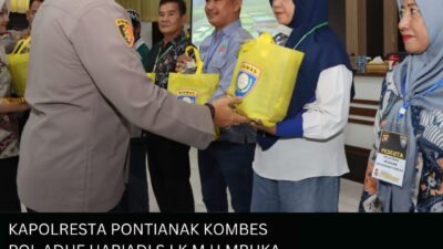 Kapolresta Pontianak Kombes Pol Adhe Hariadi S.I.K. M.H. Buka Pelatihan Pemanfaatan Pekarangan untuk Mendukung Ketahanan Pangan.