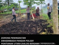 Dorong Peningkatan Swasembada Pangan,Polsek Pontianak Utara Dialog Bersama Petani Sayuran Diwilayahnya