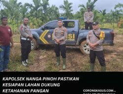 Kapolsek Nanga Pinoh Pastikan Kesiapan Lahan Dukung Ketahanan Pangan