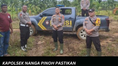 Kapolsek Nanga Pinoh Pastikan Kesiapan Lahan Dukung Ketahanan Pangan