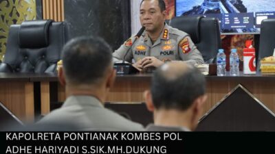 Kapolresta Pontianak Kombes Pol Adhe Hariadi S.I.K. M.H , Dukung Ketahanan Pangan Melalui Program Pekarangan Pangan bergizi (P2B)