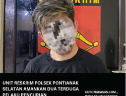 Unit Reskrim Polsek Pontianak Selatan Amankan Dua Terduga Pelaku Pencurian