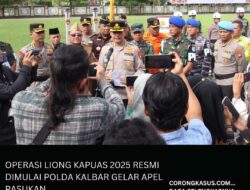 Operasi Liong Kapuas 2025 Resmi Dimulai, Polda Kalbar Gelar Apel Pasukan