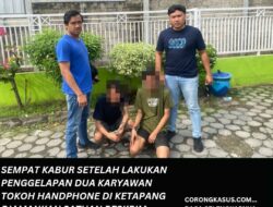 Sempat Kabur Setelah Lakukan Penggelapan, Dua Karyawan Toko Handphone Di Ketapang Diamankan Satuan Reskrim Polres Ketapang