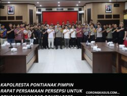 Kapolresta Pontianak Pimpin Rapat Persamaan Persepsi untuk Pengamanan Cap Go Meh 2025