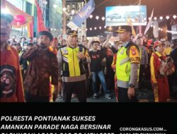 Polresta Pontianak Sukses Amankan Parade Naga Bersinar di Puncak acara Cap Go Meh 2025