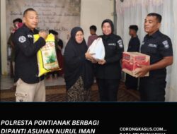 Polresta Pontianak berbagi di Panti Asuhan Nurul Iman