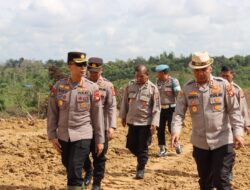 Pamatwil Polres Melawi Tinjau Progress Penambahan Lahan Program Ketahanan Pangan
