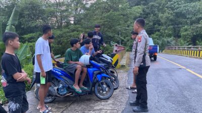 Antisipasi Balapan Liar, Polsek Mempawah Hulu Gelar Patroli.