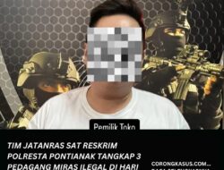 Tim Jatanras Sat Reskrim Polresta Pontianak Tangkap 3 Pedagang Miras Ilegal di Hari Kedua Ops Pekat Kapuas 2025