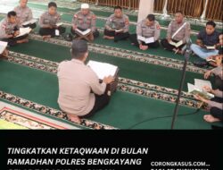 Tingkatkan Ketaqwaan di Bulan Ramadhan, Polres Bengkayang Gelar Tadarus Al-Qur’an