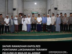 Safari Ramadhan Kapolresta Pontianak Laksanakan Tarawih Keliling di Masjid Al Akbar Pontianak Selatan