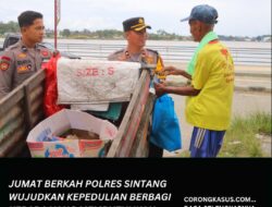 Jumat Berkah, Polres Sintang Wujudkan Kepedulian Berbagi Kepada Yang Membutuhkan