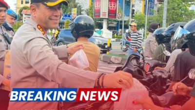 Polresta Pontianak , bagikan 200 paket takjil tiap hari untuk masyarakat di bulan Ramadhan