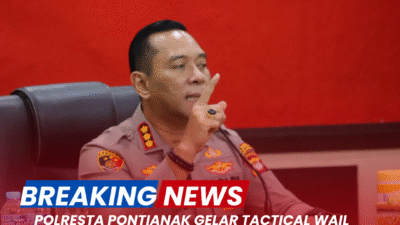 Polresta Pontianak Gelar Tactical Wall Game (TWG) untuk Pengamanan Pekan Gawai Dayak ke-XXXIX Tahun 2025