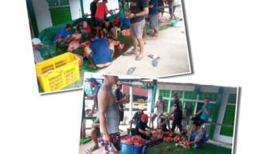 Masjid Nurul Islam Sedau Singkawang Selatan Gelar Pemotongan Hewan Qurban Jelang Hari Raya Idul Adha 1446 H.