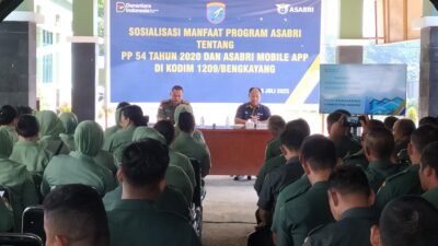 PT ASABRI Berikan Sosialisasi Kepada Anggota Kodim 1209/Bengkayang dan Persit
