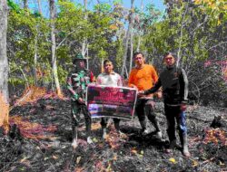 Terus Upayakan Pencegahan Karhutla, Kodim 1208/Sambas Himbau Masyarakat Tidak Bakar Lahan Sembarangan