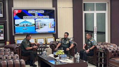 Kasdam dampingi Wairjen TNI Pimpin Taklimat Akhir Audit Itjen TNI