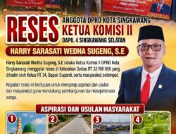 Ketua Komisi II DPRD Kota Singkawang Harry Sarasati Wedha Sugeng, S.E Gelar Reses di Sedau, Serap Aspirasi Masyarakat