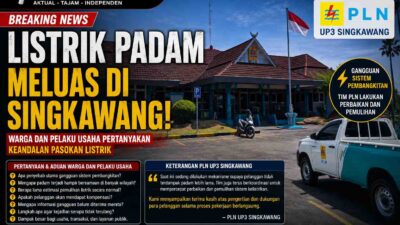 Listrik Padam Meluas di Singkawang, Warga dan Pelaku Usaha Pertanyakan Keandalan Pasokan Listrik; PLN UP3 Sampaikan Permohonan Maaf