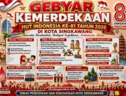 Gebyar Kemerdekaan HUT RI ke-81 Tahun 2026 di Kota Singkawang Resmi Digelar, Disdikbud Siapkan Beragam Lomba Edukatif dan Budaya