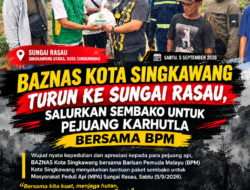 BAZNAS Kota Singkawang Turun ke Sungai Rasau, Salurkan Sembako untuk Pejuang Karhutla Bersama BPM