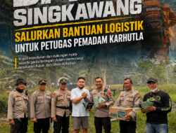 BPM Singkawang Salurkan Bantuan Logistik untuk Petugas Pemadam Karhutla