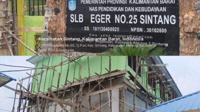 Revitalisasi SLB Negeri 25 Sintang Disorot, Papan Informasi Tak Terlihat, Publik Pertanyakan Anggaran