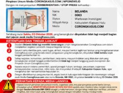 STOP PRESS! CorongKasus.com Resmi Hentikan Belanda sebagai Awak Media di Kapuas Hulu