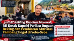 Jumat Keliling Kapolres Morowali, PJI Desak Satgas PKH dan Kapolri Periksa Dugaan Pembiaran Tambang Ilegal Maning PT Vale di Seba-Seba