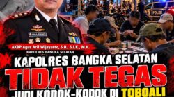 Kapolres Bangka Selatan Tidak Tegas, Judi Kodok-Kodok Di Toboali Bebas Tanpa Tindakan